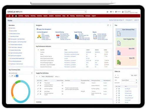 Oracle NetSuite ERP supply chain management