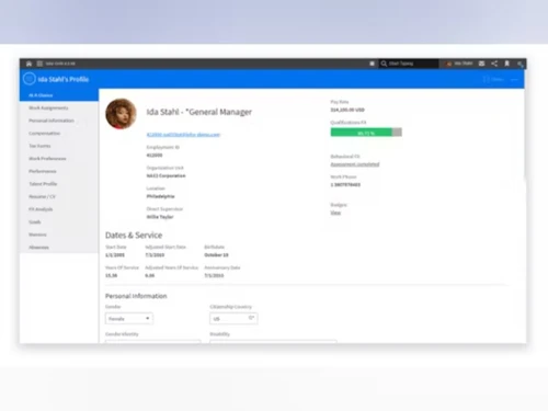 infor cloudsuite dashboard