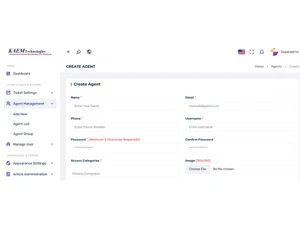 Kaem Help Desk Management System agents