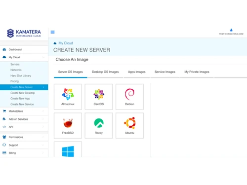 Kamatera-create server