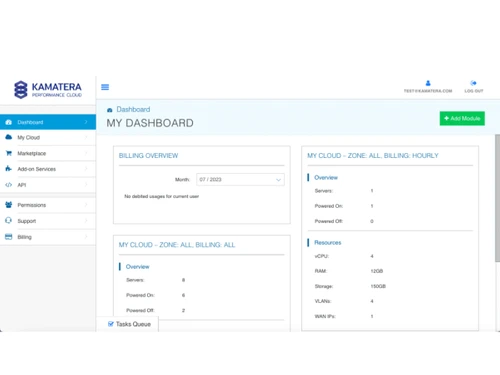 Kamatera-dashboard