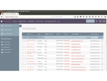 Suite CRM accounts