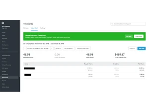 Square Payroll timecards
