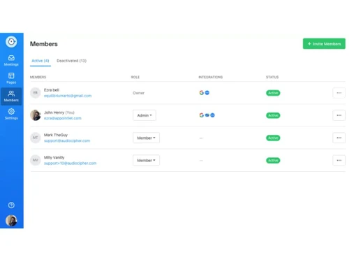 Appointlet Dashboard