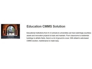 Emaint CMMS Education Solution