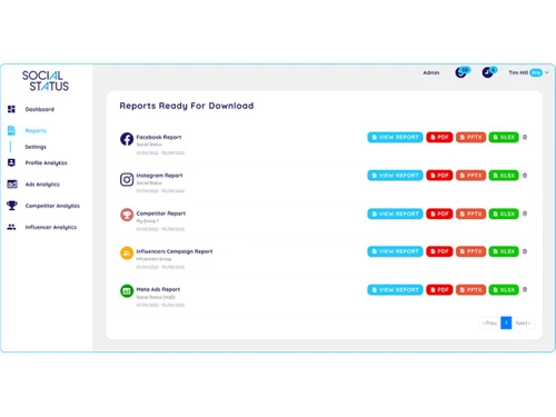 social report download