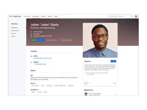 pingboard org-chart employees