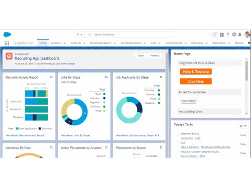 TargetRecruit dashboard