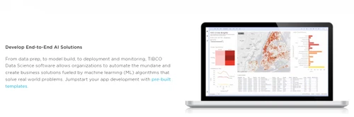 tibco data science develop end to end ai