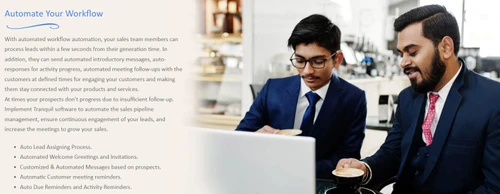 tranquil crm worfklow