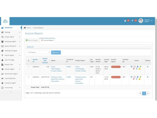Coderobotics Phoenix ERP invoice