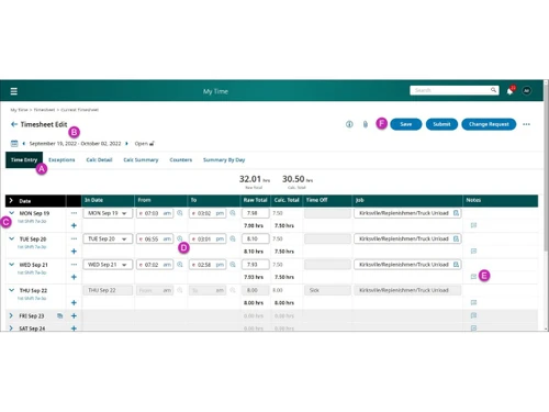UKG Pro - Entry timing