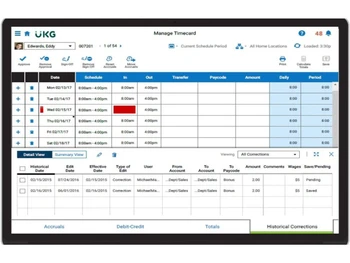 UKG Pro -Manage Timecard