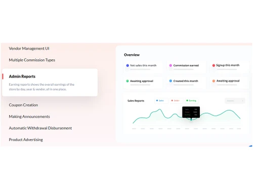 dokan marketplace admin reports