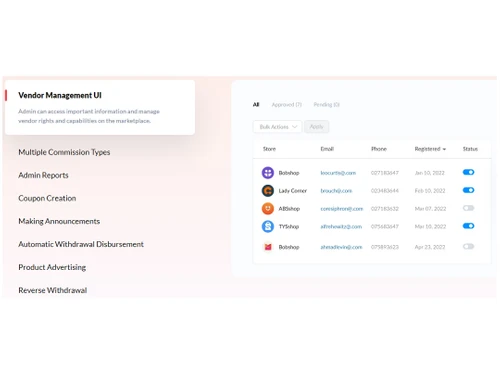 dokan marketplace vendor management