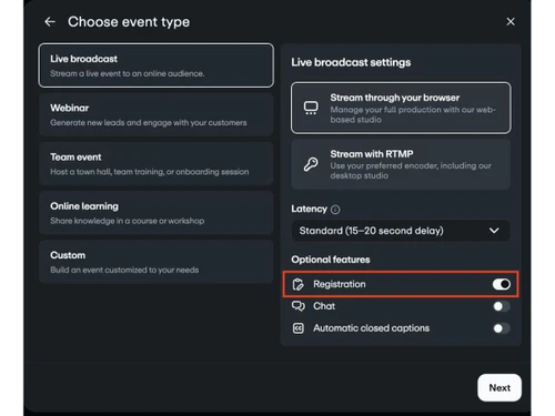 Vimeo Pro-Live Broadcast