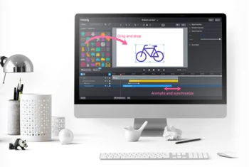 Moovly drag and drop feature