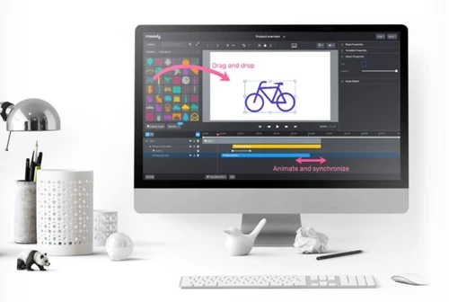 Moovly drag and drop feature