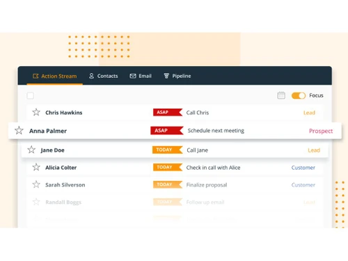 OnePageCRM Action Stream