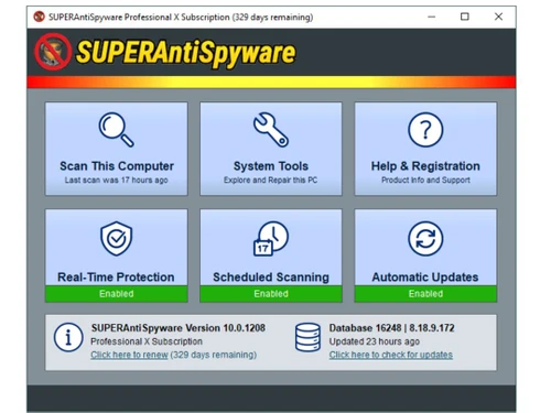 superantispyware tools
