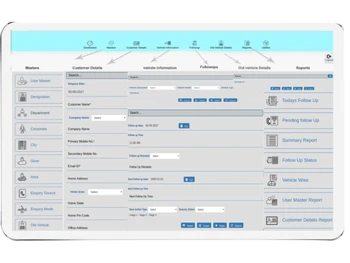 Saral CRM Software dashboard