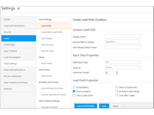 Saral CRM Software lead