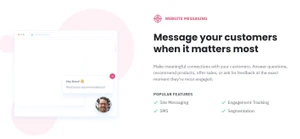 ActiveCampaign website messaging