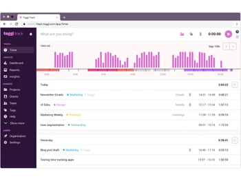 toggl track dashboard