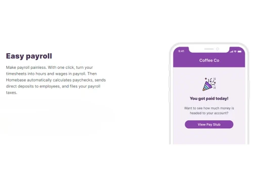 Homebase Time Tracking Software Payroll