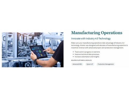 Epicor ERP Manufacturing operations
