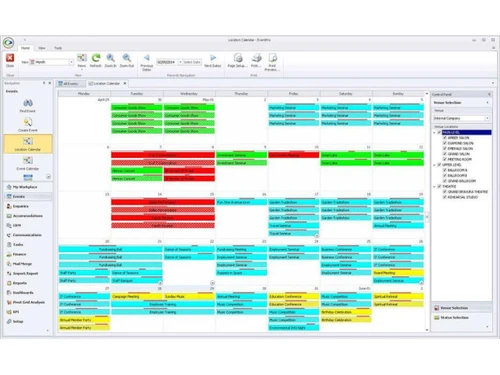 Eventpro Software-Location-calander