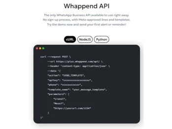 Whappend API