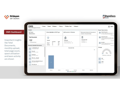 sharedocs-enterpriser-DMS dashboard