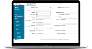 Softpal courier management-software add vehicle