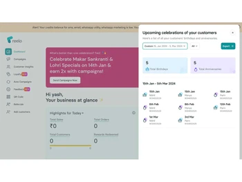 reelo Birthdays and Anniversaries