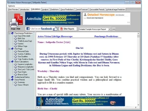 Astro Vision Astrology Software calculations