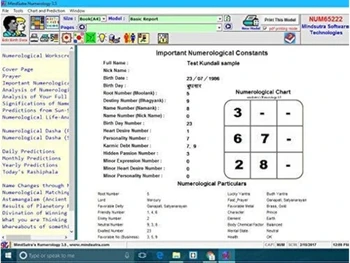 Numerology constants