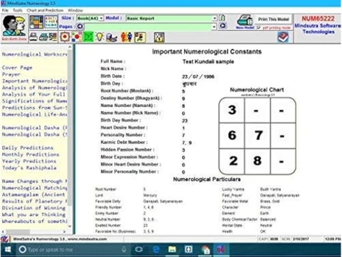 Numerology constants