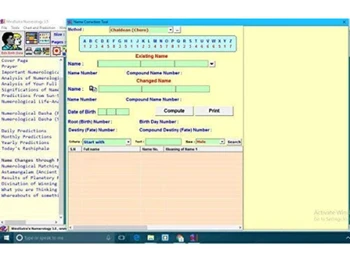 Numerology dashboard