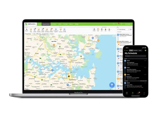 ServiceM8 Dispatch board