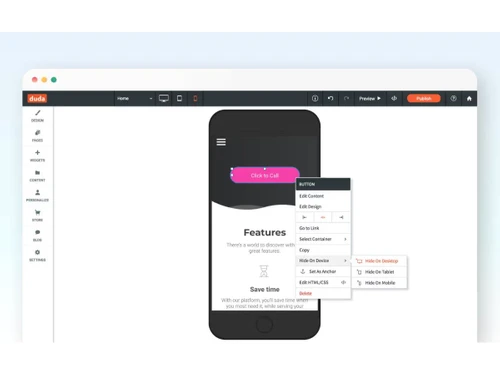 Duda-Mobile design