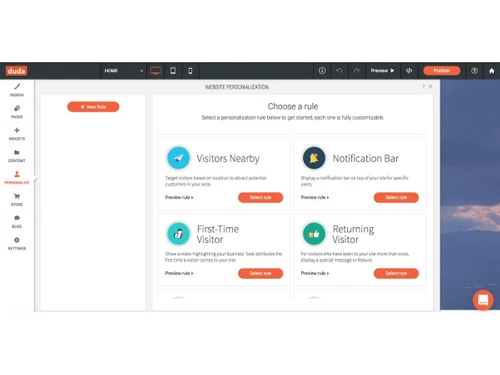 Duda-Personalisation