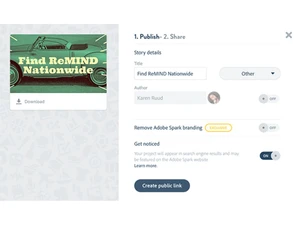 spark by adobe publish