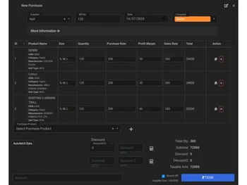 GarmenTech -Supply Purchase Management