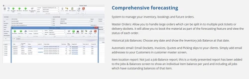 irent erp inventor comprehensive forecasting