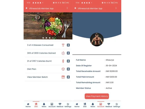 VFitnessClub-Member app