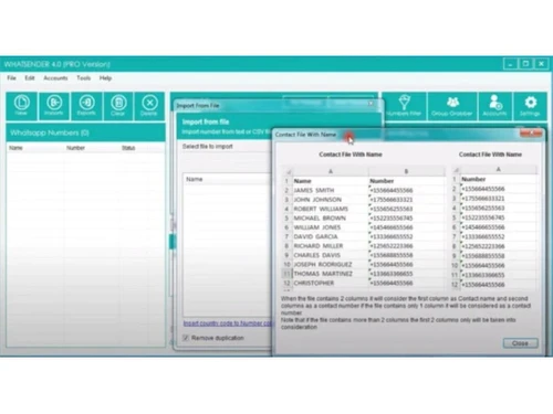 Meshink Whatsapp Marketing import