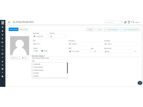 track 32-patient details