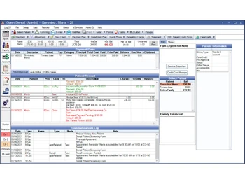 open dental software-account