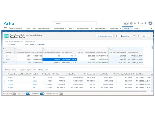arka inventory purchase order